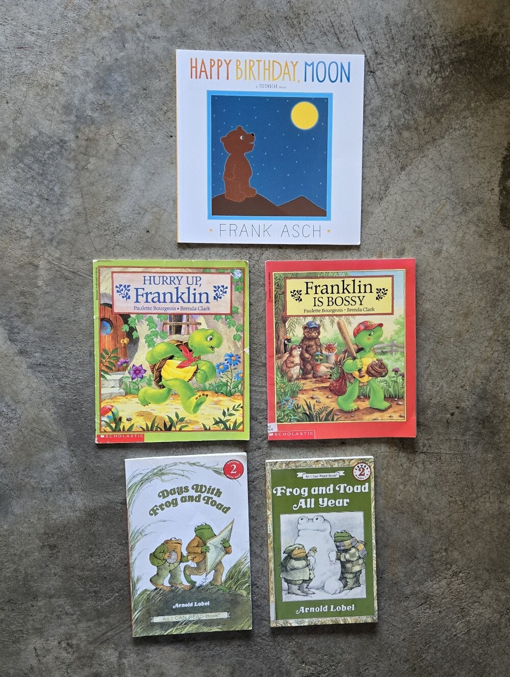 2 For $15 🎈Sale! Children's Picture Book Lot -Franklin, Frog & Toad, Frank Asch